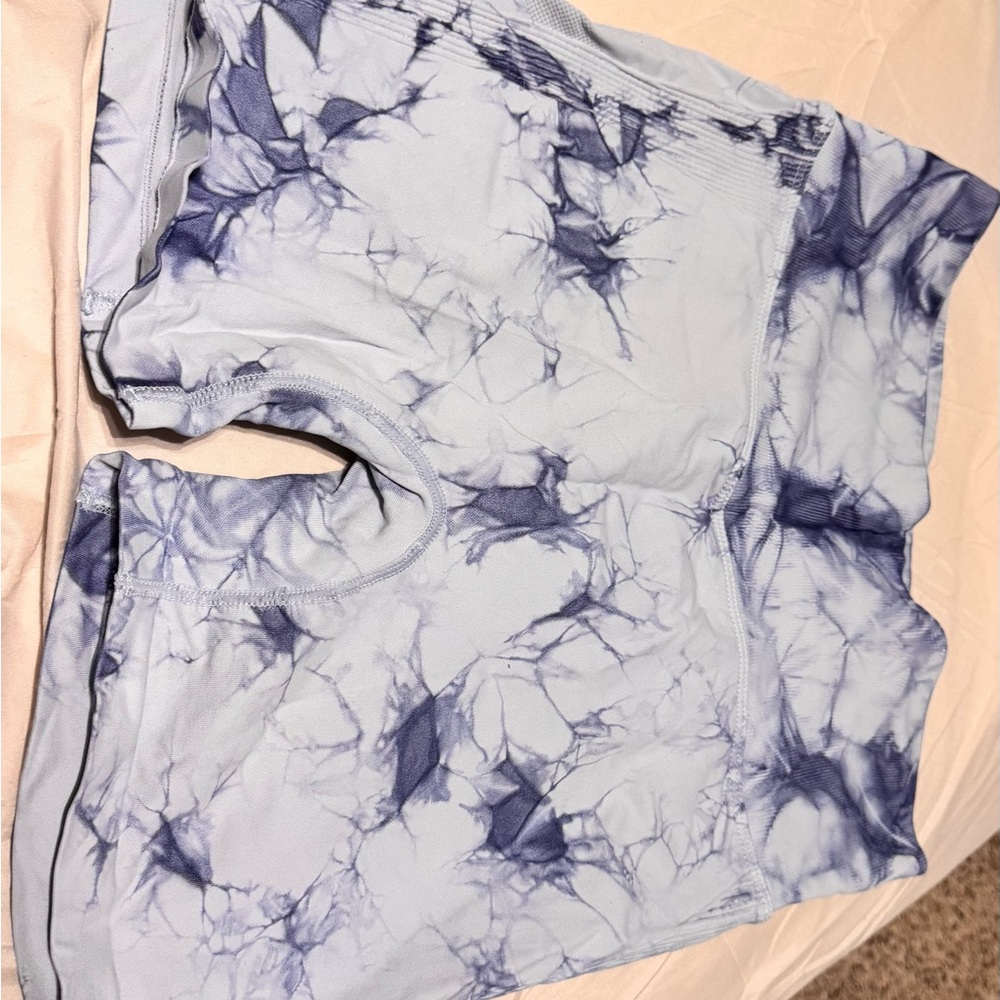 Blue Tie-Dye Shorts